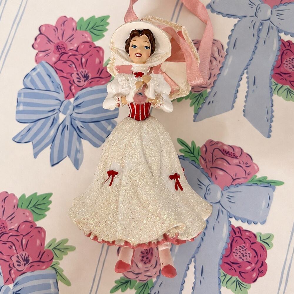 Disney Parks Exclusive Mary Poppins "Jolly Holiday" Figurine Holiday Ornament